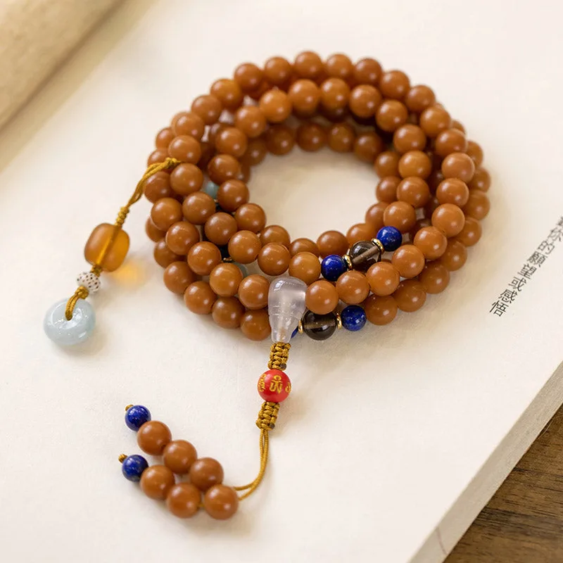 Mythstone 108 Beads Bodhi Seed Blessing Meditation Bracelet Mala - Image 7