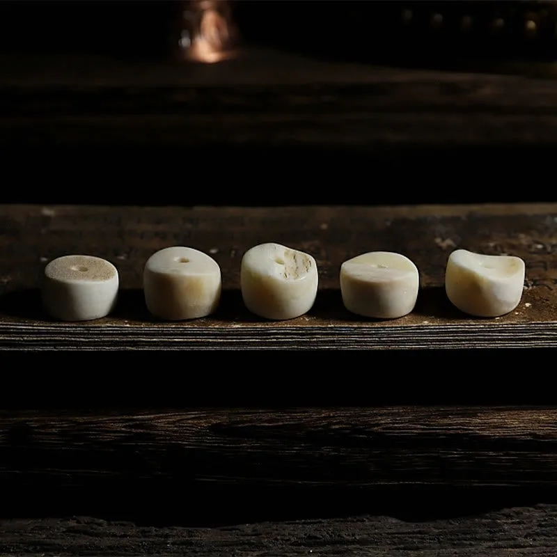 Mythstone Tibetan Natural Yak Bone The Lord Of The Corpse Forest Dice Chinese Zodiac Nine Palaces Eight Diagrams Strength Wrist Mala - Image 8