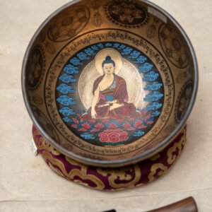 Shakyamuni Buddha Hand-Etched Singing Bowl