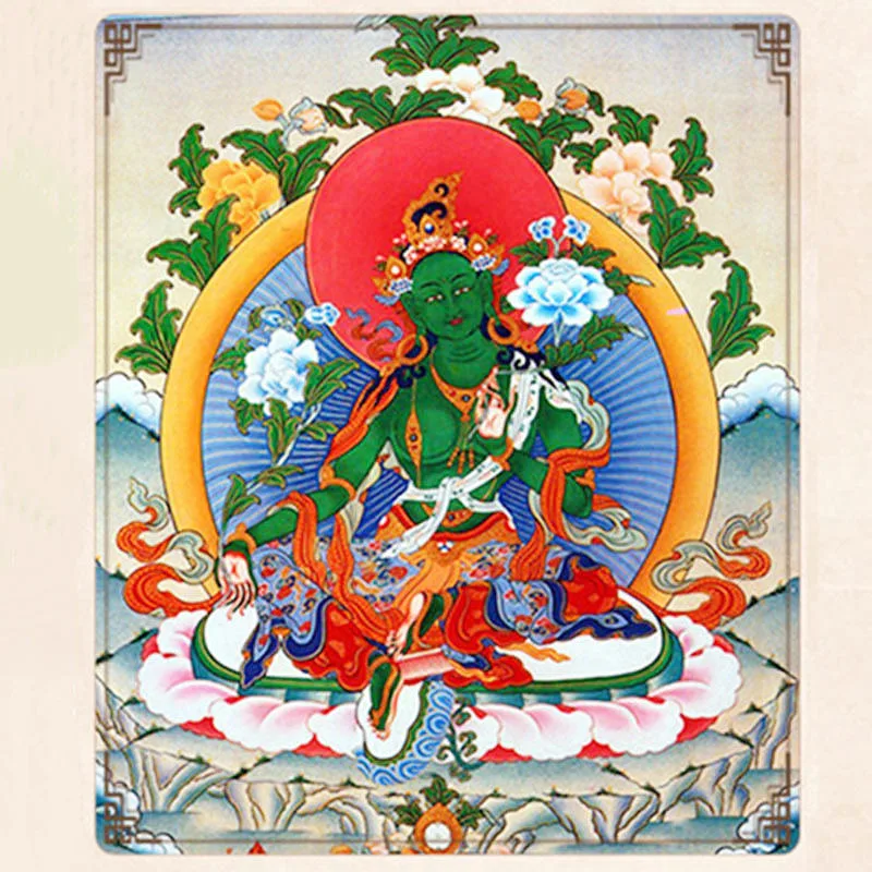 Mythstone 108 Mala Beads Natural Green Agate Bodhisattva Green Tara Manifestation Charm Bracelet - Image 6