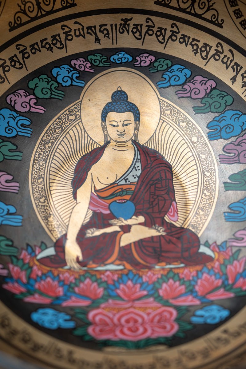 Shakyamuni Buddha Hand-Etched Singing Bowl - Image 6