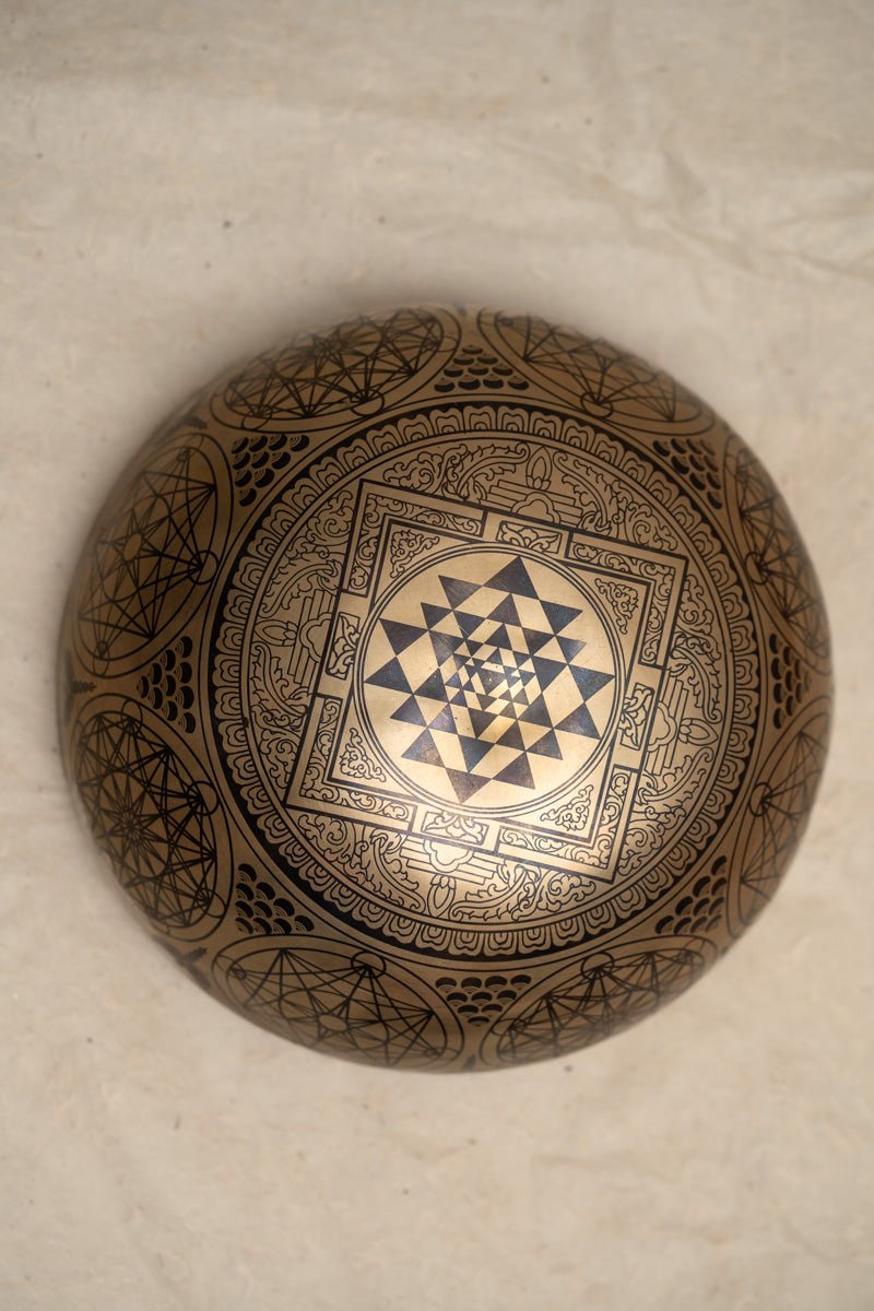 Shakyamuni Buddha Hand-Etched Singing Bowl - Image 7