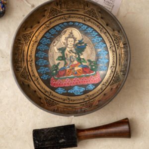 Handpainted Manjushri Singing Bowl for Wisdom