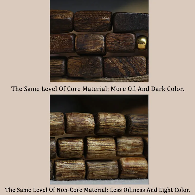 Tarakan Rare Agarwood 925 Sterling Silver Chinese Zodiac 999 Pure Gold Beads Ward Off Evil Spirits Bracelet - Image 12