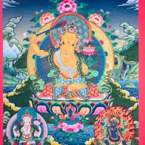 Perfect Wisdom Manjushri Thangka Painting