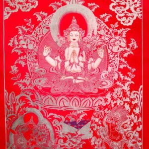 Red & Silver Chenrezig