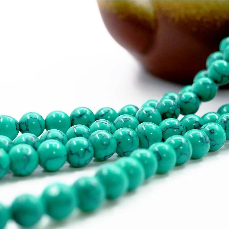 Mythstone Tibetan Turquoise Purification Necklace Mala - Image 5