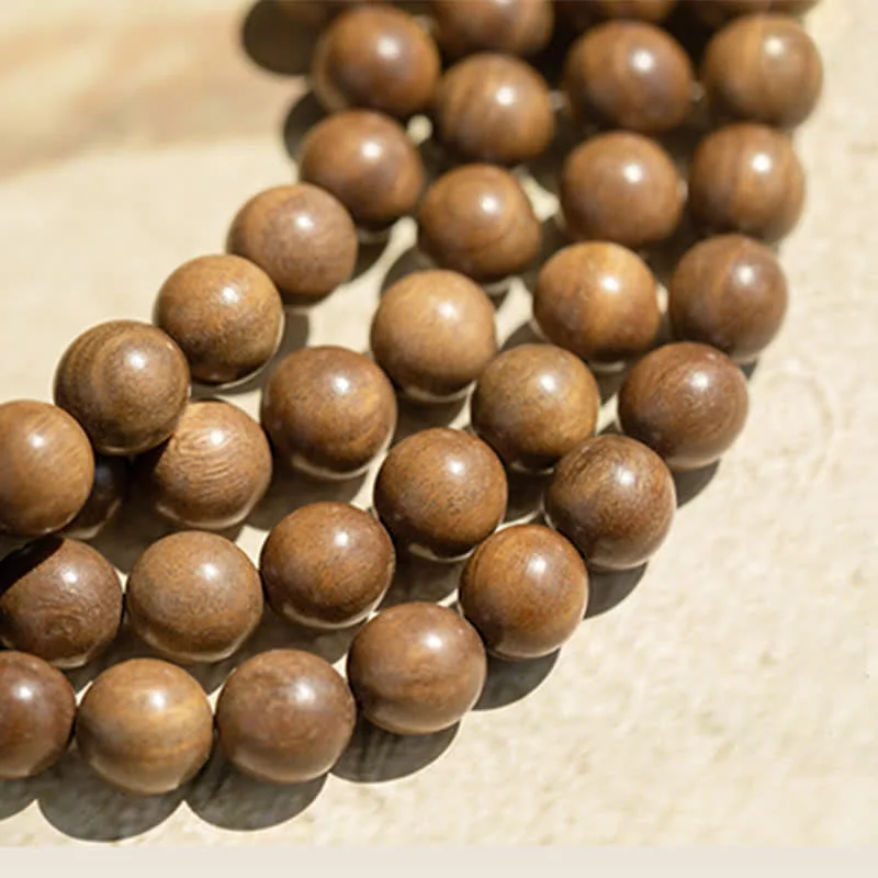 Mythstone 108 Mala Beads Green Sandalwood Boxwood Lotus Positive Bracelet - Image 24