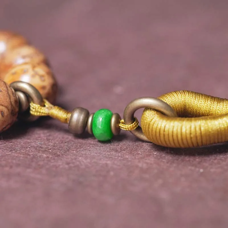 Mythstone 108 Mala Beads Bodhi Seed Wisdom Peace Tassel Bracelet - Image 10
