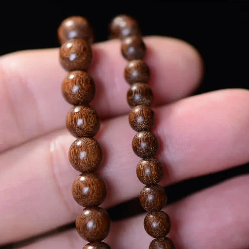 Mythstone 108 Mala Beads Rosewood Jade Calm Bracelet - Image 9