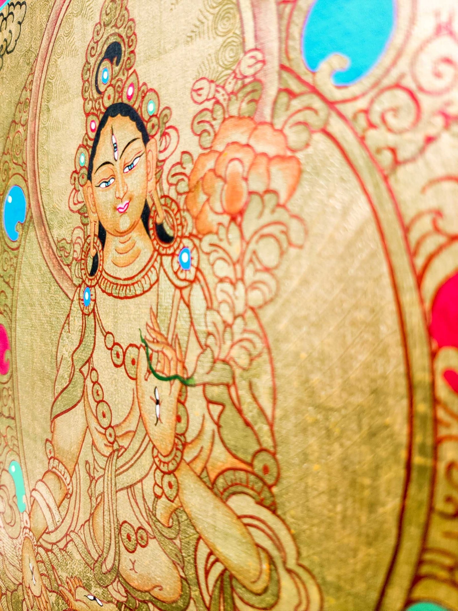 White Tara Thangka - Image 6