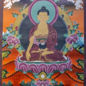 ANTIQUE Tibetan Thangka Painting of Shakyamuni Buddha
