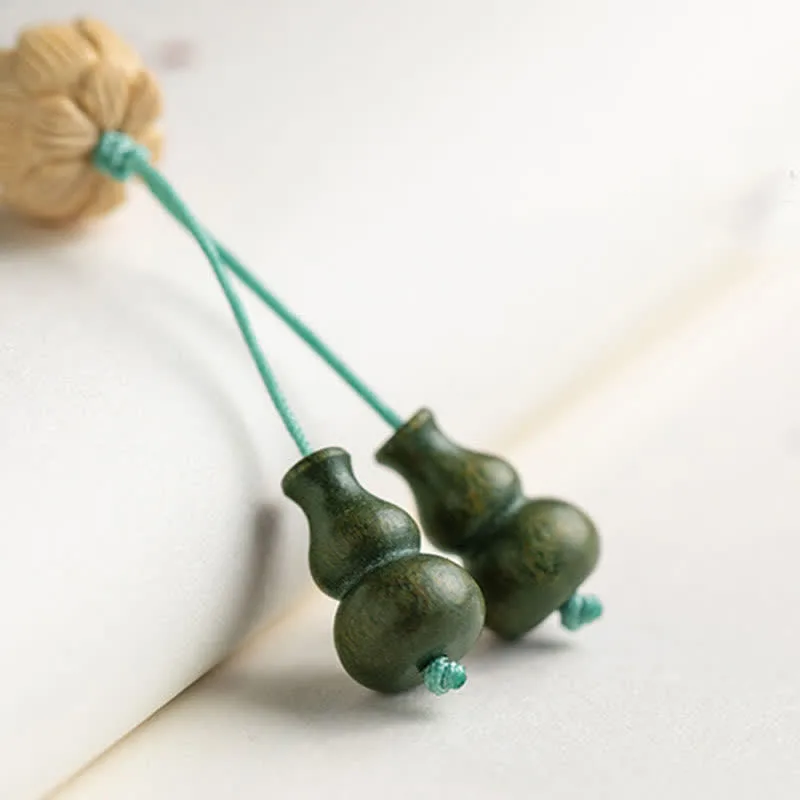 Mythstone 108 Mala Beads Green Sandalwood Boxwood Lotus Positive Bracelet - Image 18