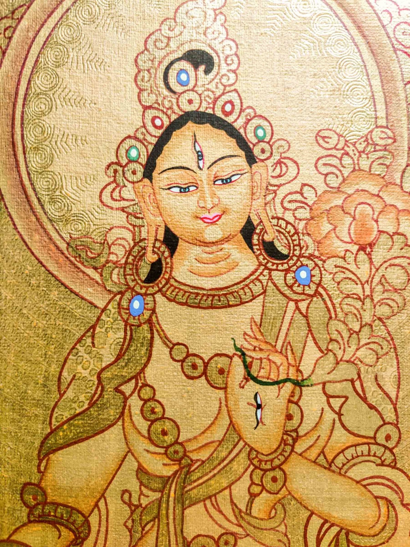 White Tara Thangka - Image 2