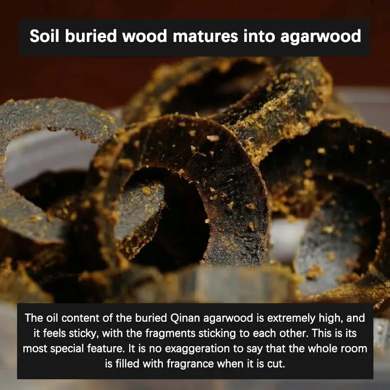 MythStone 108 Mala Beads Nha Trang Soil Buried Qinan Agarwood Balance Strength Bracelet - Image 4