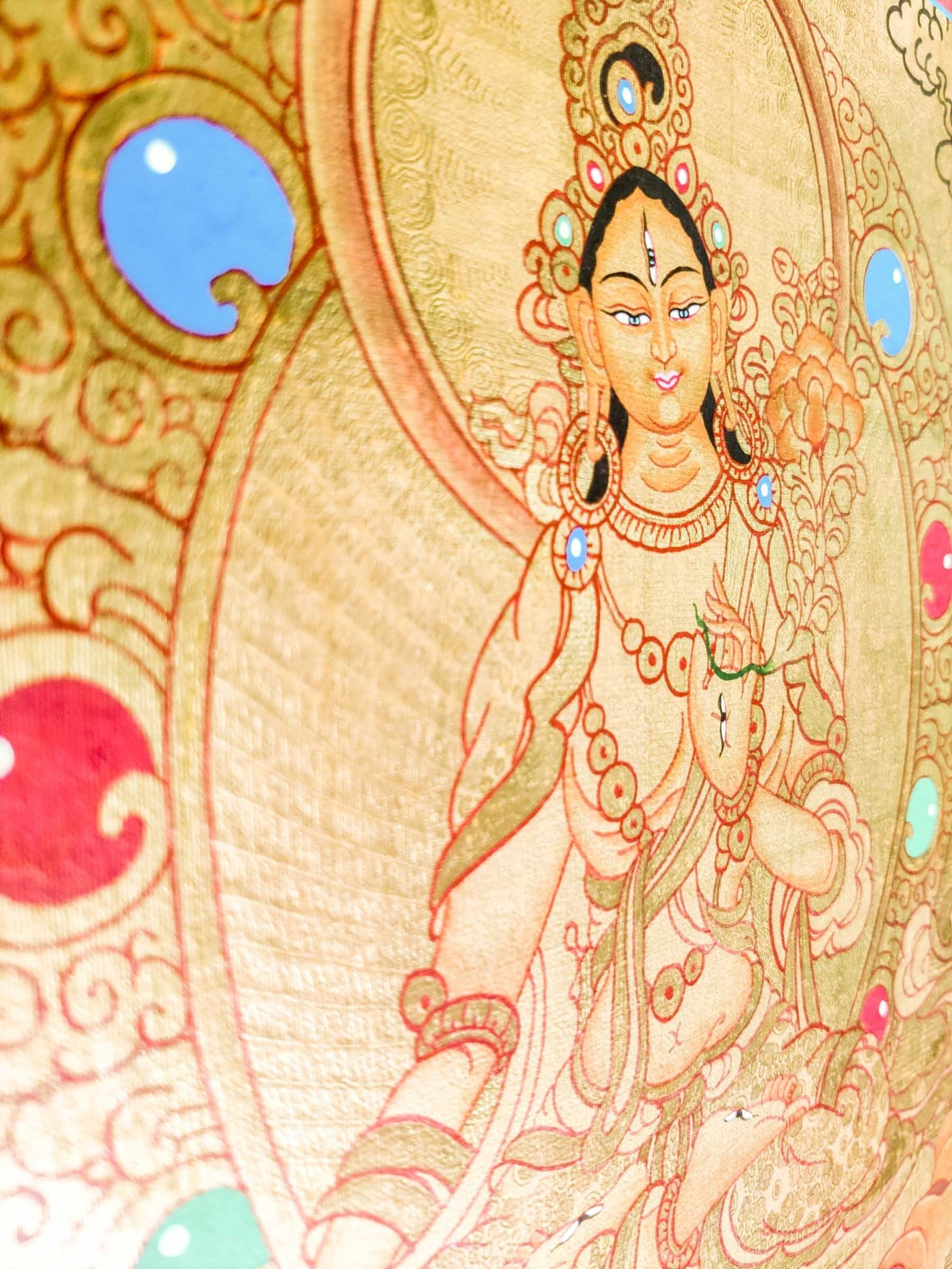 White Tara Thangka - Image 3