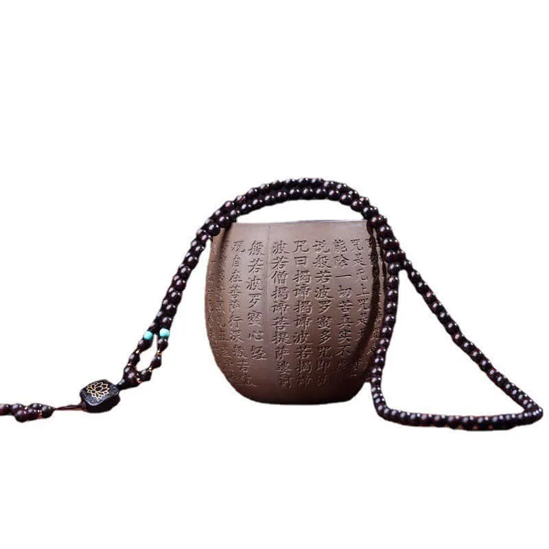 MythStone 108 Mala Beads Tibetan Small Leaf Red Sandalwood Lotus Balance Bracelet - Image 11