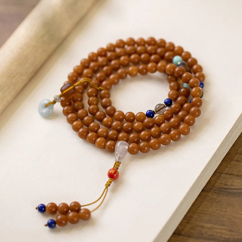 Mythstone 108 Beads Bodhi Seed Blessing Meditation Bracelet Mala - Image 9