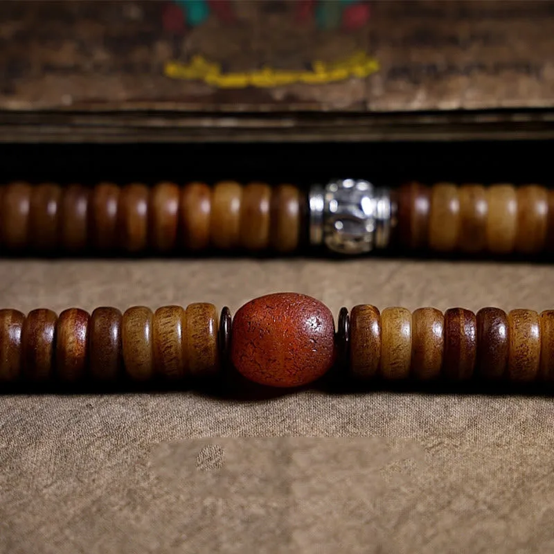 MythStone Tibetan 108 Mala Beads Yak Bone Dzi Bead PiXiu Nine Palaces Eight Diagrams Balance Bracelet - Image 21
