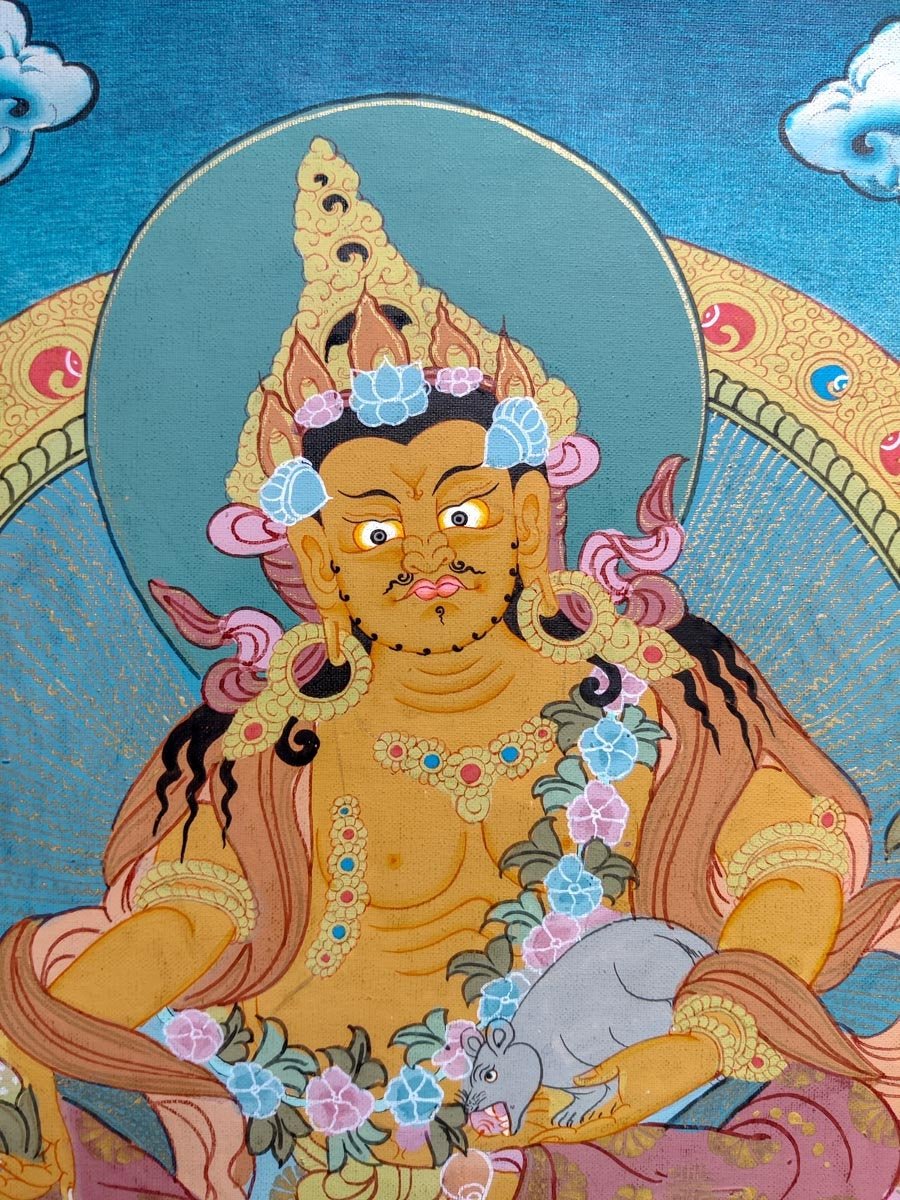 Tibetan Dzambala Thangka - Image 3