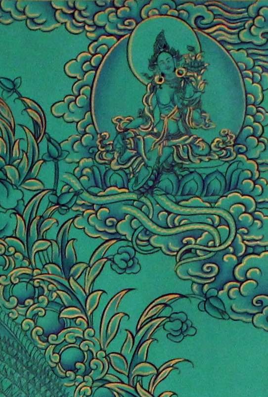 Tibetan Thangka Painting of Avalokiteshvara | Kuanyin - Image 4