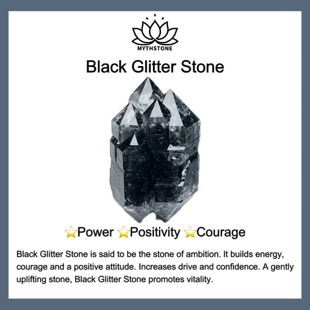 Mythstone 108 Mala Beads White Agate Amethyst Black Glitter Stone Protection Bracelet - Image 14