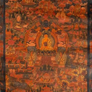 Antique Buddha Life Thangka Painting