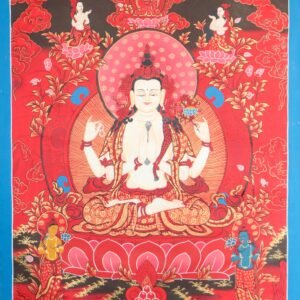 Chengresi Thangka with Amitabha