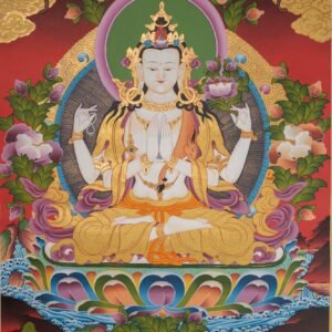 Chenrezig Meditation Thangka