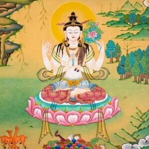 Chenrezig Tibetan Thangka Art