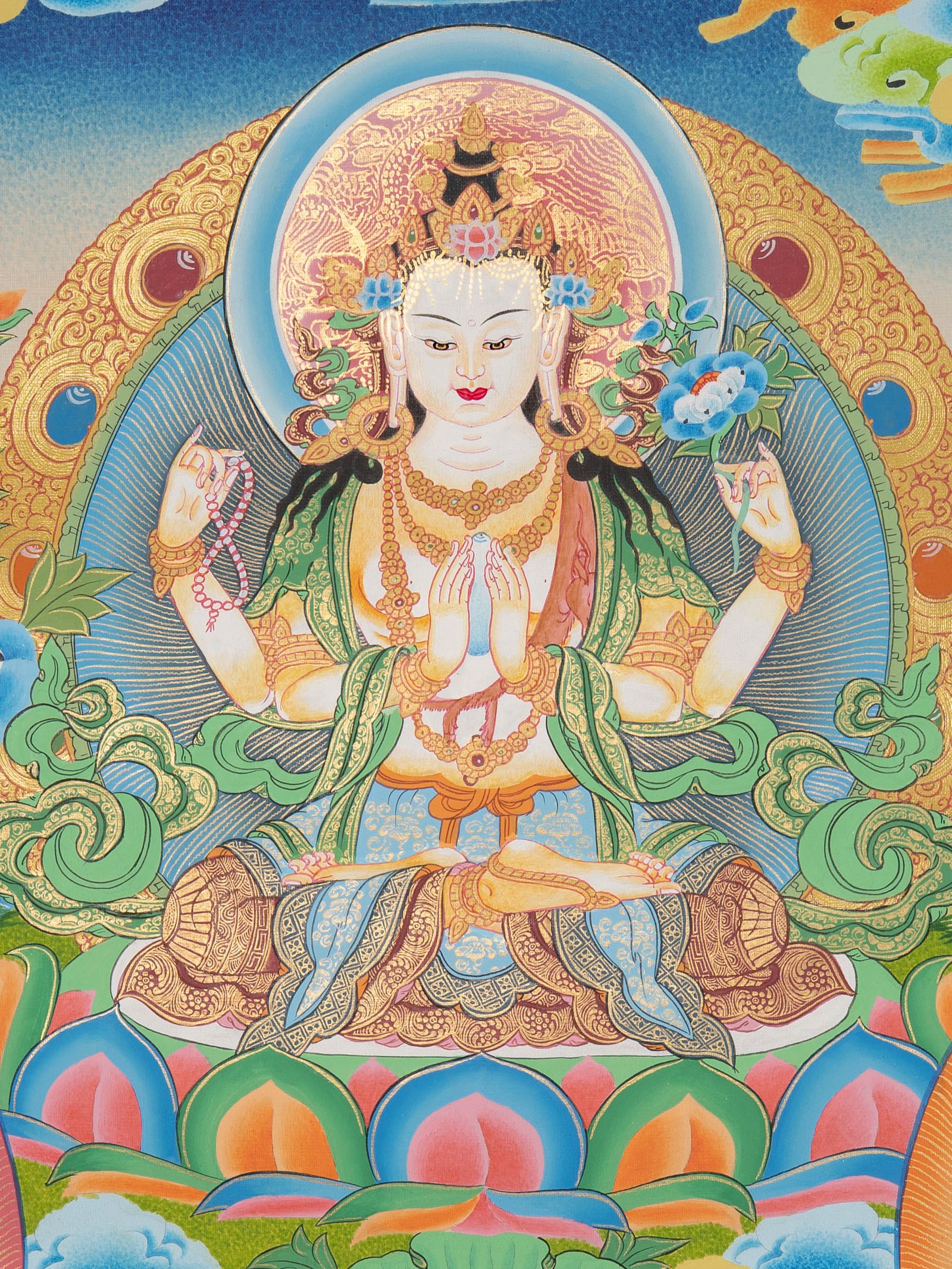 Four-Armed Chenrezig Thangka - Image 2