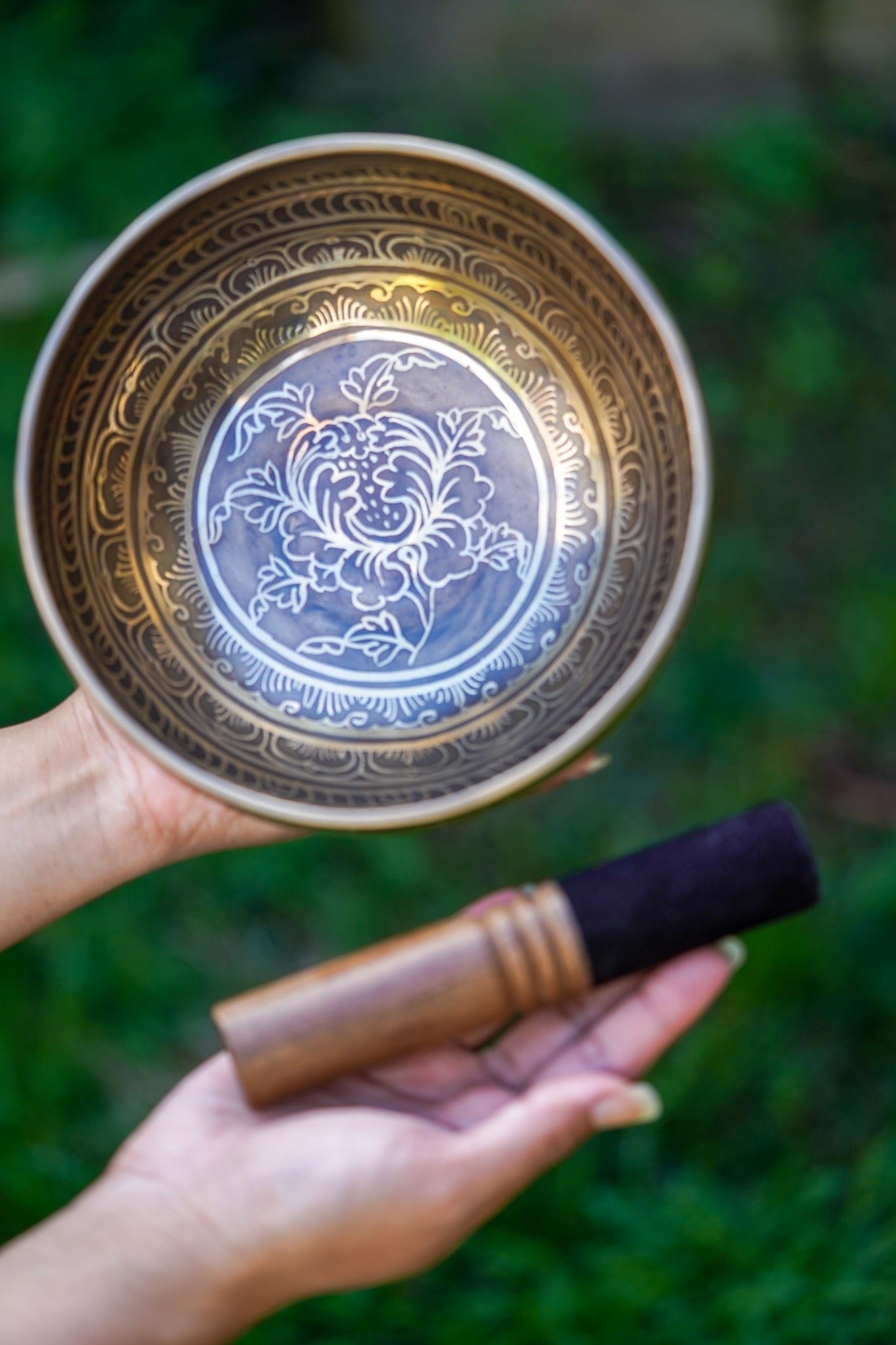 Lotus Flower Singing Bowl