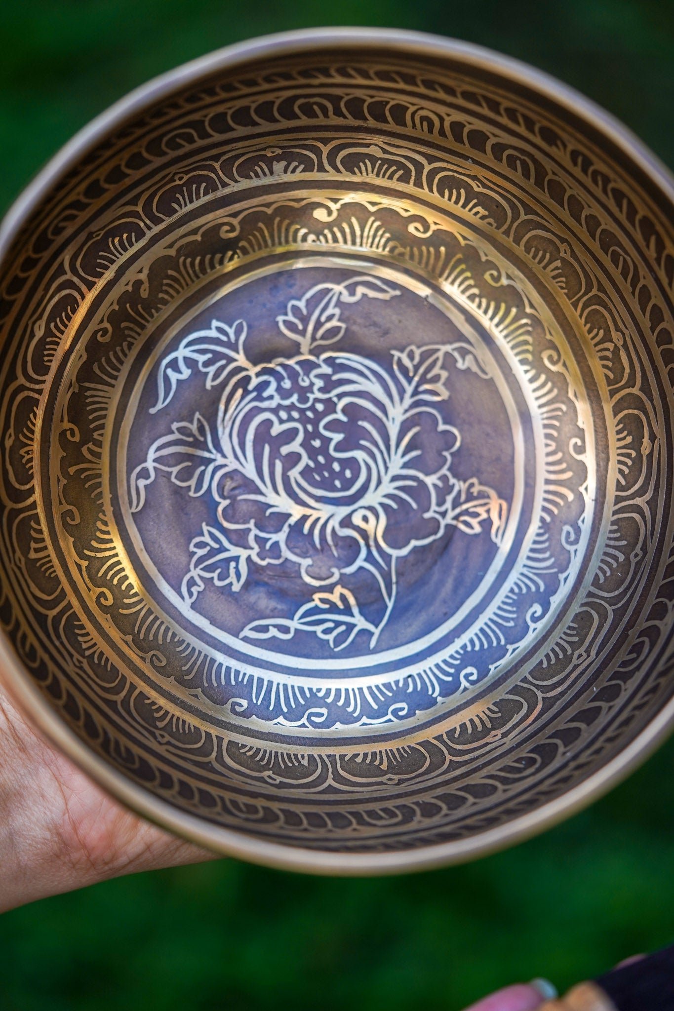 Lotus Flower Singing Bowl - Image 2