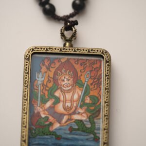 White Zambala Ghau Locket Artwork