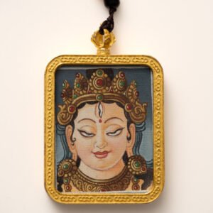 White Tara Ghau Thangka Locket