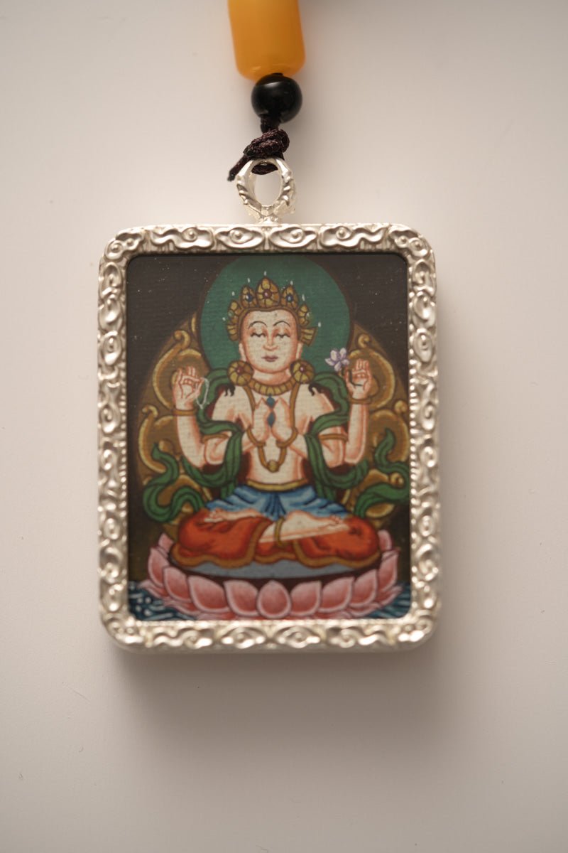 Chenrezig Ghau Thangka Locket - Image 2
