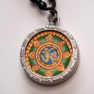 Ghau Thangka Locket - Om Symbol