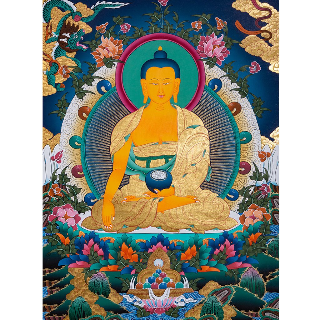 SHAKYAMUNI BUDDHA Thangka art The awakened One - Image 2