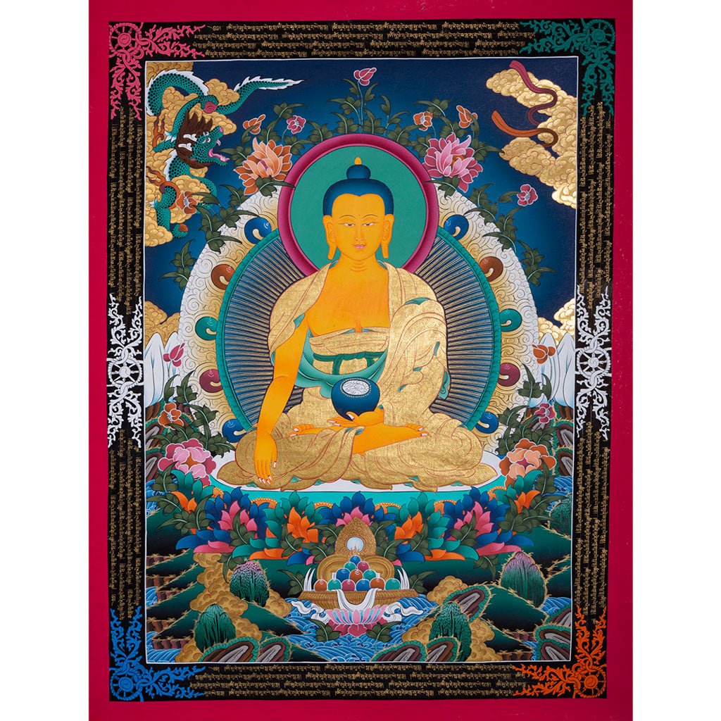 SHAKYAMUNI BUDDHA Thangka art The awakened One