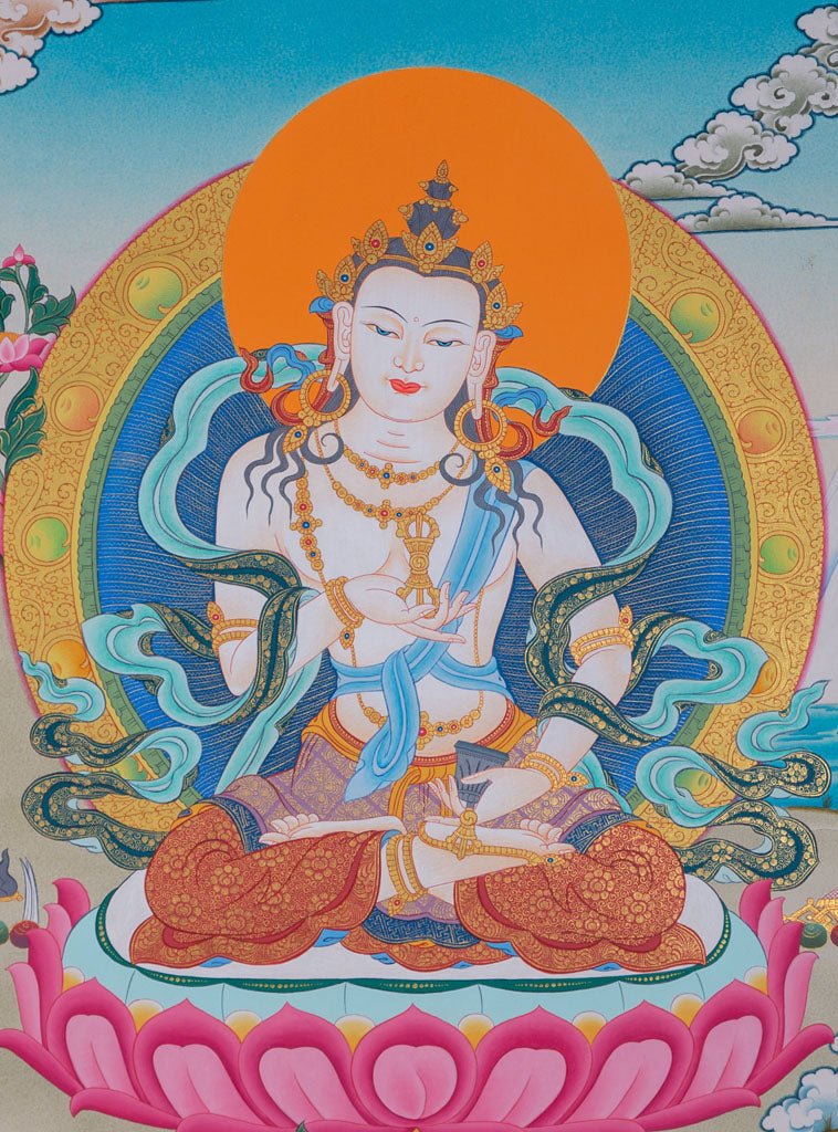 Beautiful Thangka Painting | Vajrasattva for Purification - Image 3