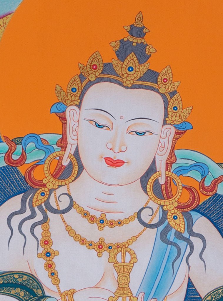 Beautiful Thangka Painting | Vajrasattva for Purification - Image 2