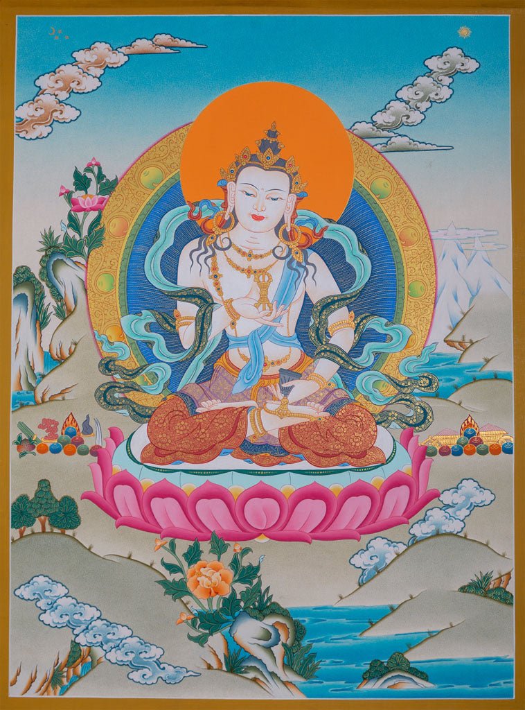 Beautiful Thangka Painting | Vajrasattva for Purification