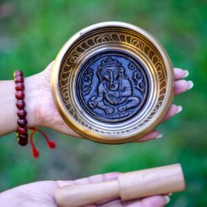 Ganesh Engraved Singing Bowl