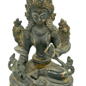 Brass Metal Green Tara Statue