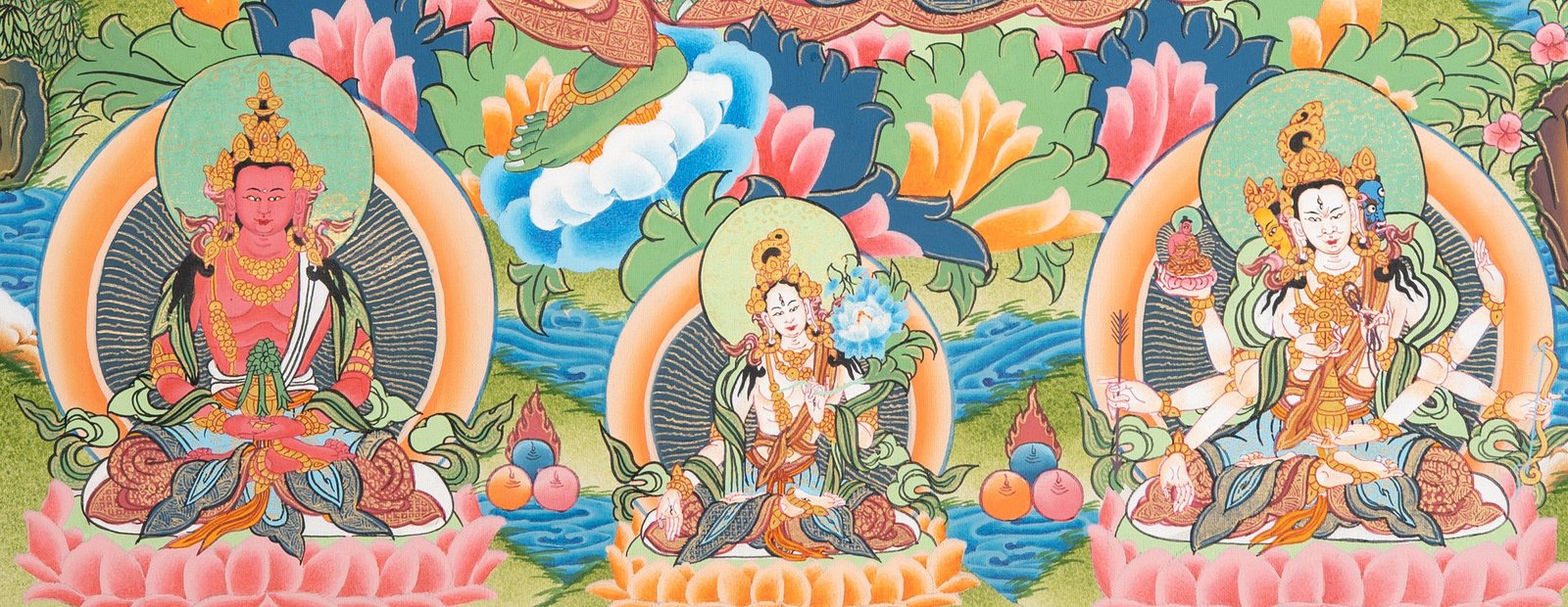 Green Tara Thangka – Compassion & Protection Art - Image 4