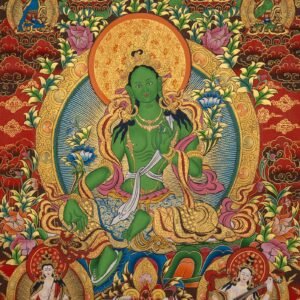 Green Tara Thangka Painting