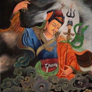Guru Rinpoche Thangka – Himalayan Masterpiece