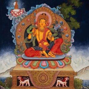 Manjushri Spiritual Wisdom Thangka