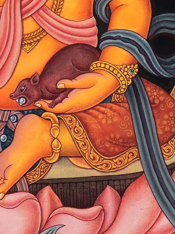 Zambala – Divine Wealth Thangka - Image 4