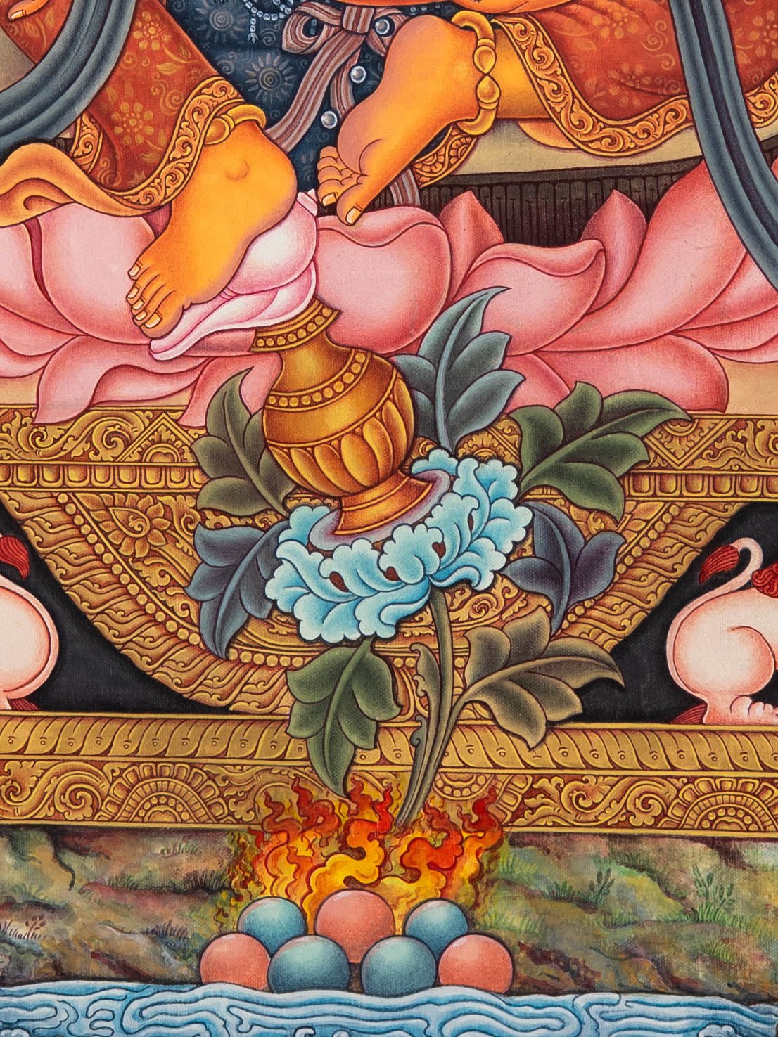 Zambala – Divine Wealth Thangka - Image 3